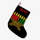 Petite Chaussette De Noël Kwanzaa Art Noël Stocking (Devant (Accrochage))