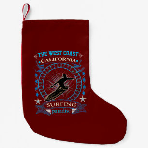 Petite Chaussette De Noël La côte Ouest. Le paradis californien
