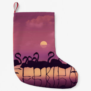 Petite Chaussette De Noël La Floride est épelée dans les jambes d'un troupea