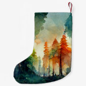 Petite Chaussette De Noël La forêt (nature) (Dos)