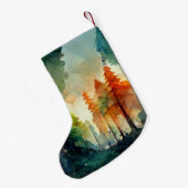 Petite Chaussette De Noël La forêt (nature) (Dos (Accrochage))