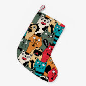 Petite Chaussette De Noël La foule des chats (Devant (Accrochage))