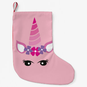 Petite Chaussette De Noël La licorne rose
