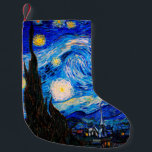 Petite Chaussette De Noël La nuit étoilée par Vincent Van Gogh<br><div class="desc">Vincent Van Gogh La Nuit Étoile. Il s'agit d'un ancien chef-d'oeuvre du peintre-maître néerlandais Vincent Van Gogh.Cette peinture de paysage d'art raffiné a une belle,  vibrante,  couleur saturée. Vincent Van Gogh était un peintre impressionniste de poste hollandais. Cette image est du domaine public</div>