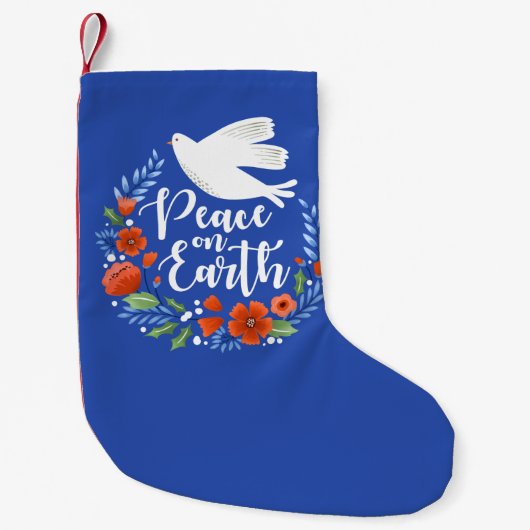 Petite Chaussette De Noël La paix sur Terre Noël (Devant)