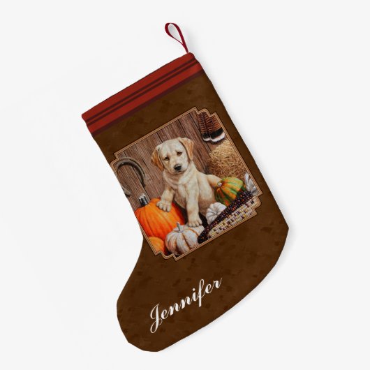 Petite Chaussette De Noël Labrador Retriever (Dos (Accrochage))