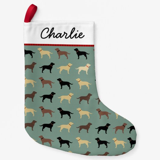 Petite Chaussette De Noël Labrador Retriever Dogs Motif Labs (Devant)