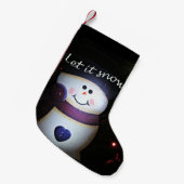 Petite Chaussette De Noël Laisser neiger (Devant (Accrochage))