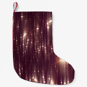 Petite Chaussette De Noël Lampe rose abstraite avec parties scintillant