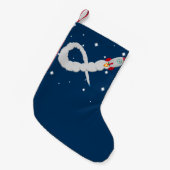 Petite Chaussette De Noël Lancement de fusées spatiales (Devant (Accrochage))