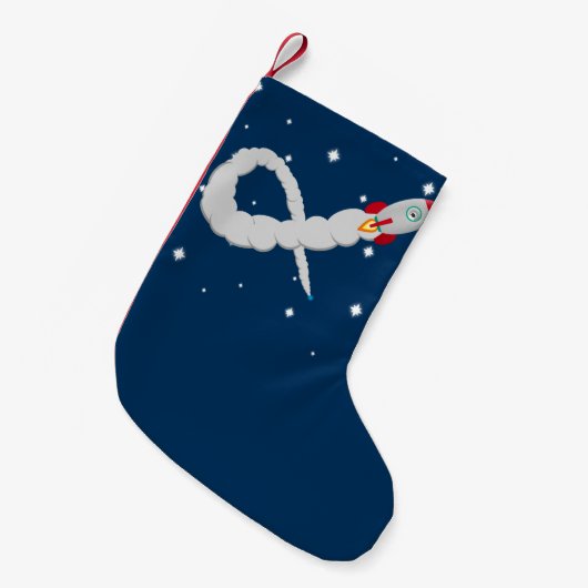 Petite Chaussette De Noël Lancement de fusées spatiales (Devant (Accrochage))