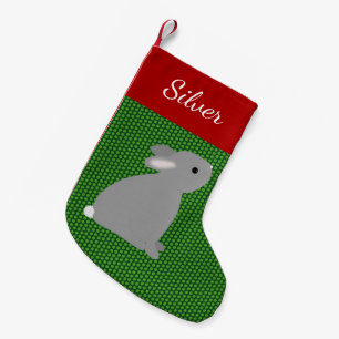 Petite Chaussette De Noël Lapin gris animal