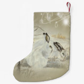 Petite Chaussette De Noël Lapins/bas Noël de lapins (Dos)