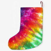 Petite Chaussette De Noël L'arc-en-ciel teignent en nouant customisé (Dos)