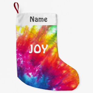 Petite Chaussette De Noël L'arc-en-ciel teignent en nouant l'espoir