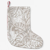 Petite Chaussette De Noël L'art botanique minimal sans couture motif. m trop (Devant)