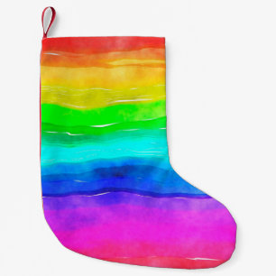 Petite Chaussette De Noël Laver de peinture à l'aquarelle