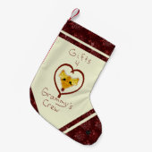 Petite Chaussette De Noël LavishlyOn Reindeer Dons Pour Grammy's Crew (Devant (Accrochage))