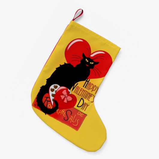 Petite Chaussette De Noël Le Conversation Noir Saint Valentin (Devant (Accrochage))