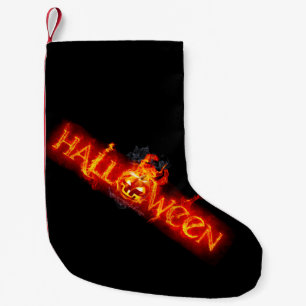 Petite Chaussette De Noël Le lettrage massif enflammé d'Halloween de Slipper