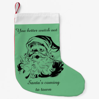 Petite Chaussette De Noël Le Père Noël vintage arrive en ville