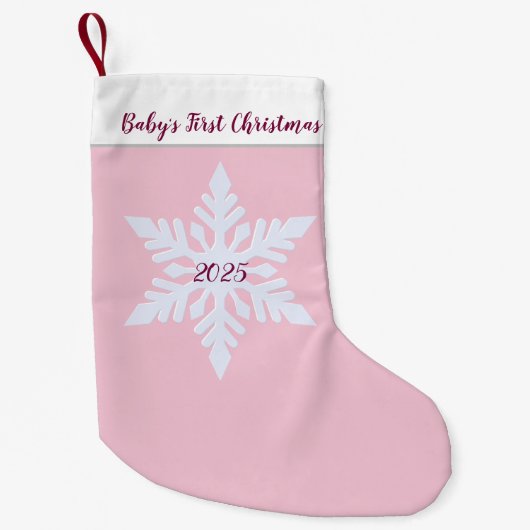 Petite Chaussette De Noël Le premier Noël de bébé (Devant)