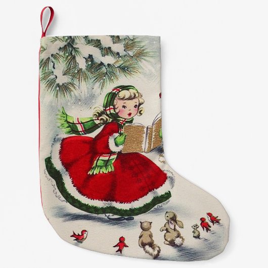 Petite Chaussette De Noël Le Stocker de Noël des filles (Devant)