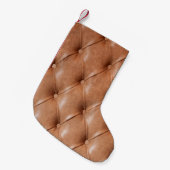 Petite Chaussette De Noël leather sofa background (Devant (Accrochage))
