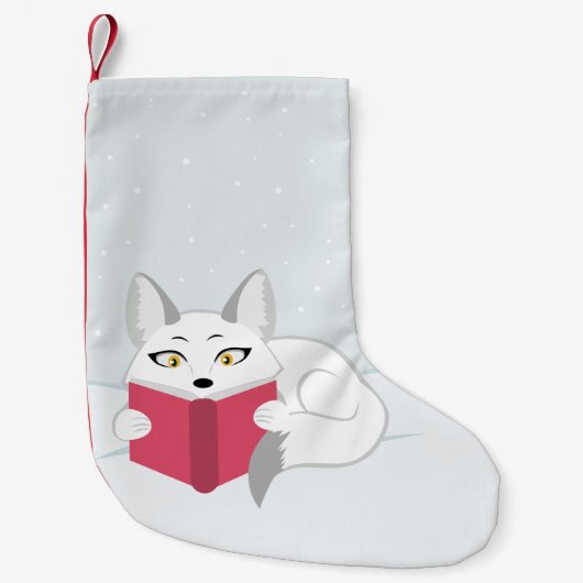 Petite Chaussette De Noël Lecture Fox (Devant)