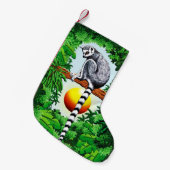 Petite Chaussette De Noël Lémur de Madagascar (Devant (Accrochage))