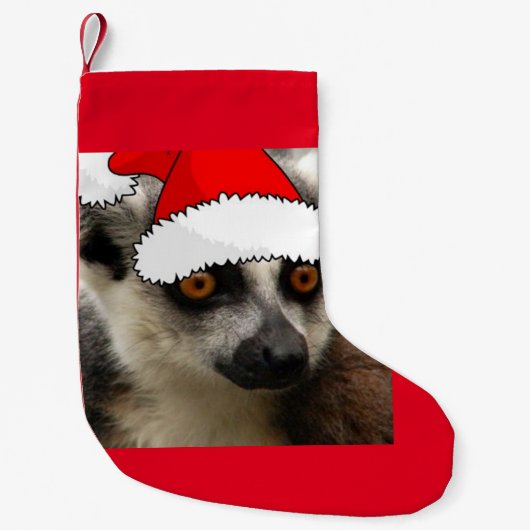 Petite Chaussette De Noël Lemur de Noël (Devant)