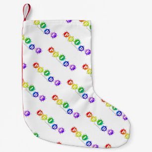 Petite Chaussette De Noël L'enseigne de fierté aux couleurs de l'arc-en-ciel