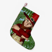 Petite Chaussette De Noël Leprechaun (Devant (Accrochage))
