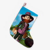 Petite Chaussette De Noël Leprechaun (Devant (Accrochage))
