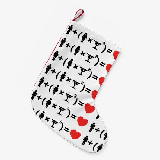 Petite Chaussette De Noël L'équation d'amour pour les femmes (Devant (Accrochage))