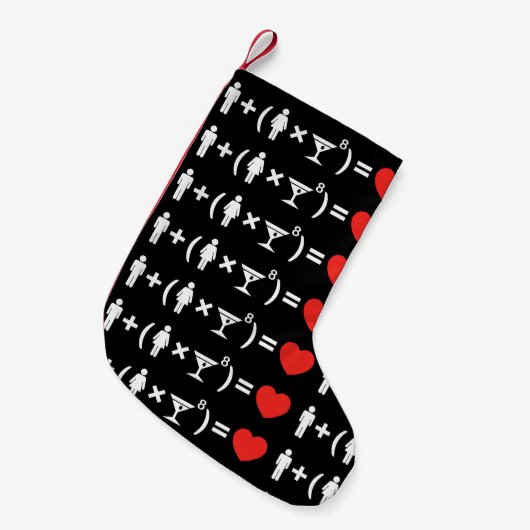 Petite Chaussette De Noël L'équation d'amour pour les femmes (Devant (Accrochage))