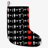 Petite Chaussette De Noël L'équation d'amour pour les femmes (Devant)