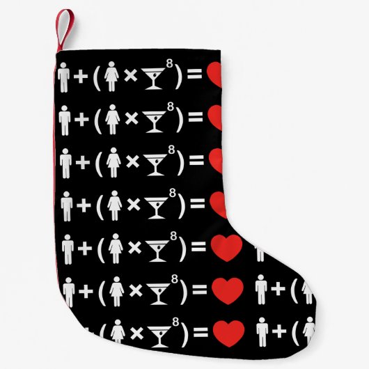 Petite Chaussette De Noël L'équation d'amour pour les femmes (Devant)