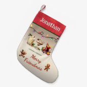 Petite Chaussette De Noël Les amis Noël (Devant (Accrochage))