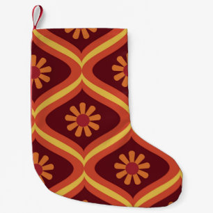 Petite Chaussette De Noël les années 70 rétro vintage Mid Century moderne Pa