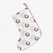 Petite Chaussette De Noël Les beignets de Noël modernes sautinent (Dos (Accrochage))