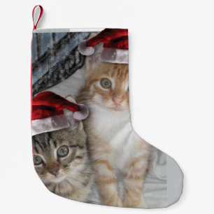 Petite Chaussette De Noël Les chats à tablettes de Noël