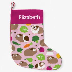 Petite Chaussette De Noël Les cochons de Guinée et leurs cures Motifs sans 