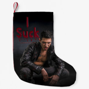 Petite Chaussette De Noël Les crocs de la silhouette vampirique pâle d'Hallo