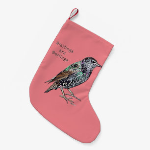 Petite Chaussette De Noël Les étourneaux sont des chéris