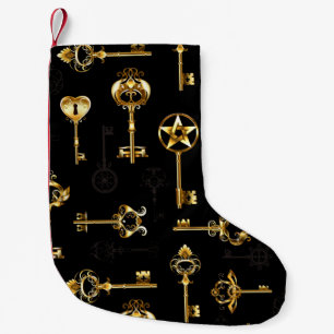 Petite Chaussette De Noël Les Patters de Seamless avec Golden Keys