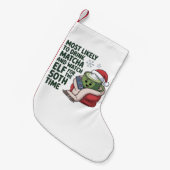 Petite Chaussette De Noël Les plus susceptibles de boire Matcha et regarder  (Devant (Accrochage))