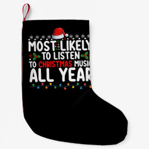 Petite Chaussette De Noël Les Plus Susceptibles D'Écouter De La Musique De N