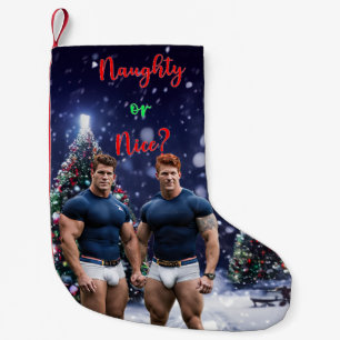 Petite Chaussette De Noël Les sapins de Noël lumineux de SlipperyJoe deux mu