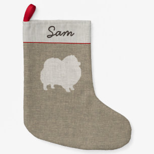 Petite Chaussette De Noël Les vacances de l'amoureux des chiens mignon de